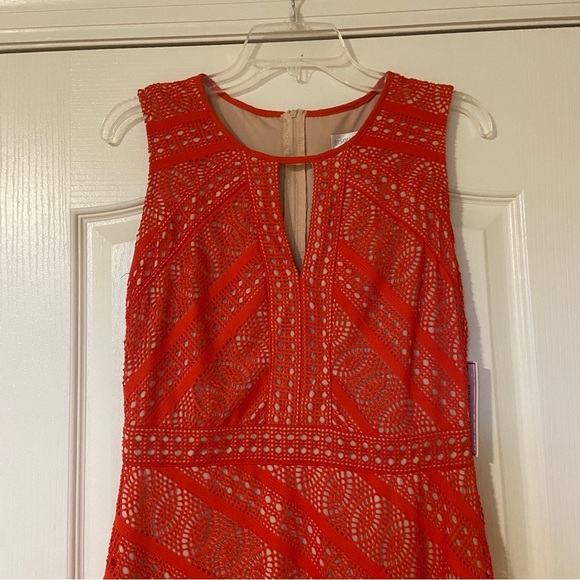 Bisou Bisou Elegant Red Sleeveless Dress - Picture 3 of 13